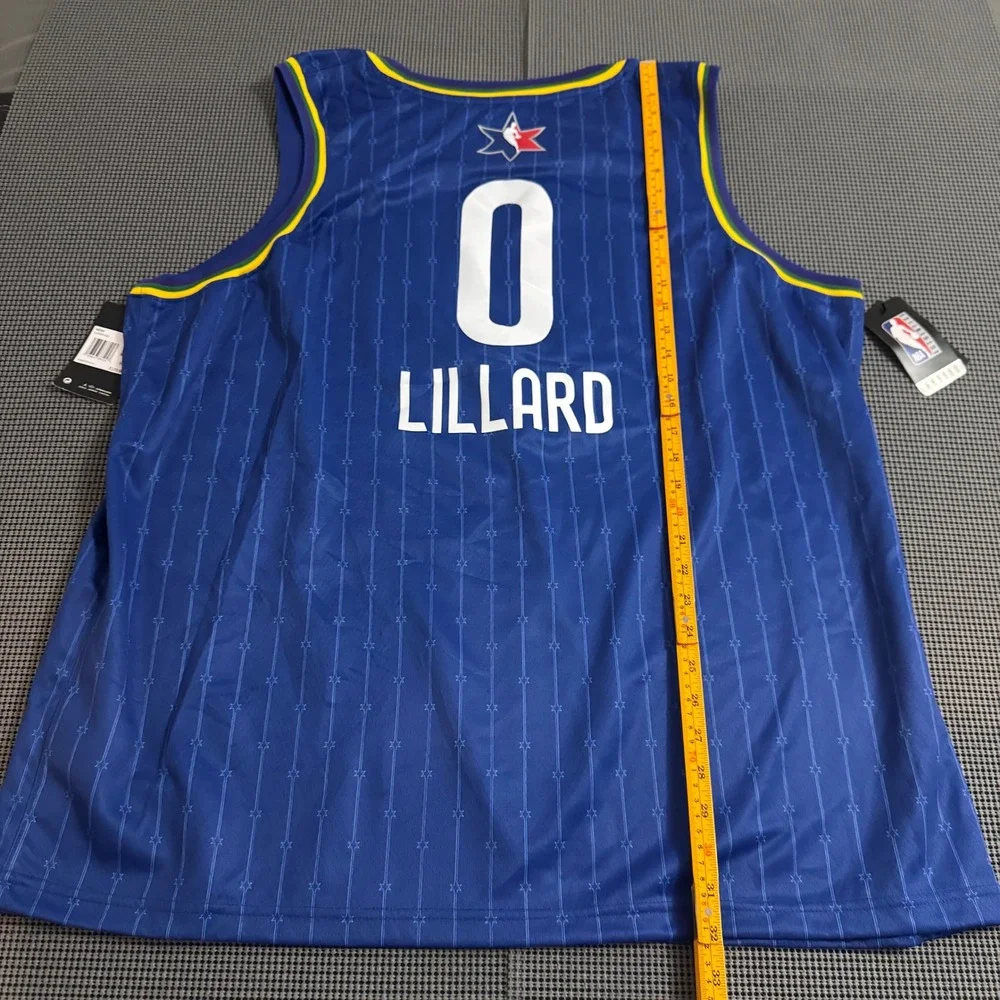 Jordan NBA All-Star 2020 Damian Lillard Jersey Blue Chicago CJ1062-412 Mens 3XL